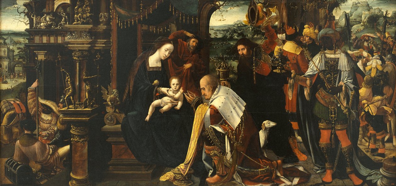 Driekoningen door Master of Antwerp