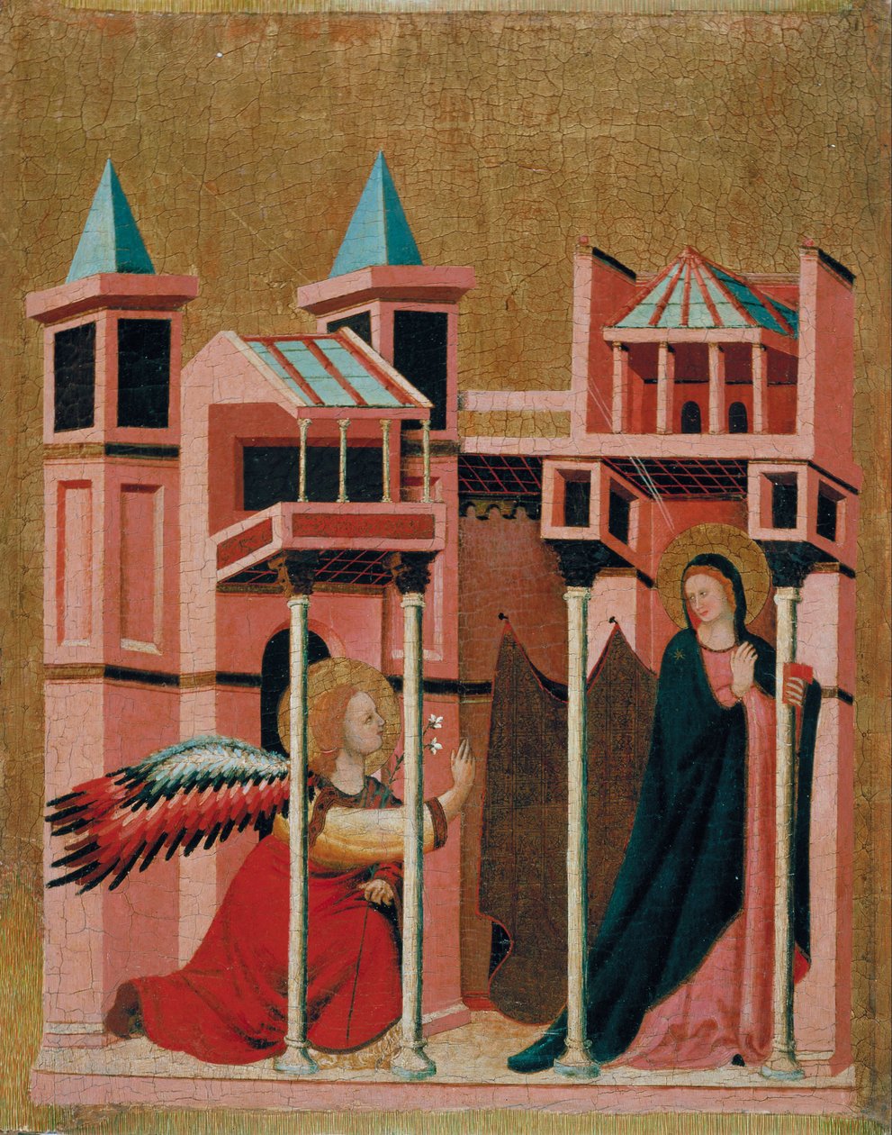 Aankondiging door Master of Cini the Madonna
