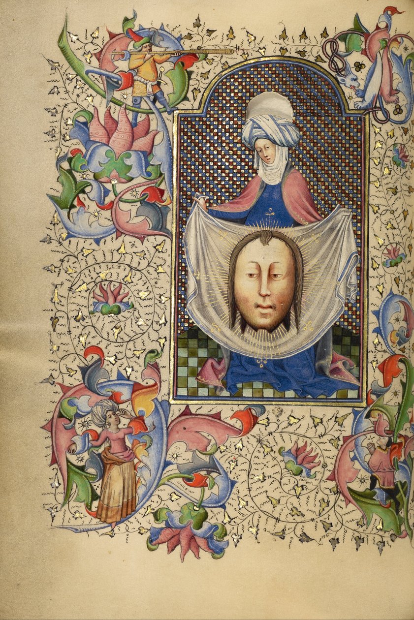 Sint Veronica Toont de Zweetdoek door Master of Guillebert de Mets