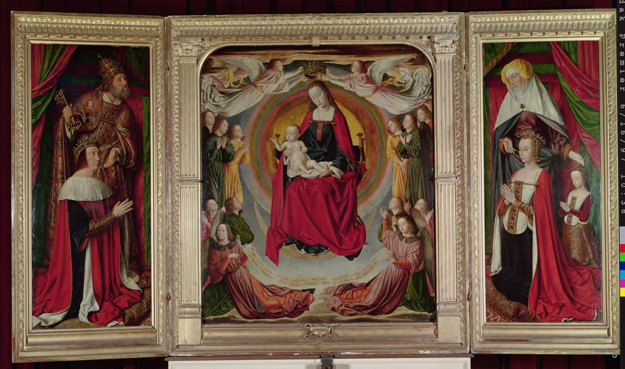 Het Bourbon Altaarstuk, c.1498 door Master of Moulins