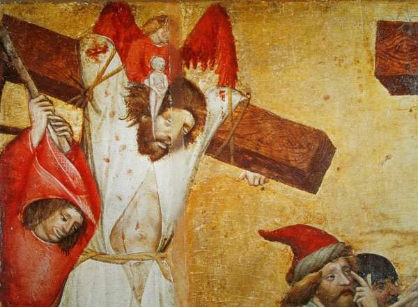De Kruisiging, c.1420 (detail) door Master of Raigern