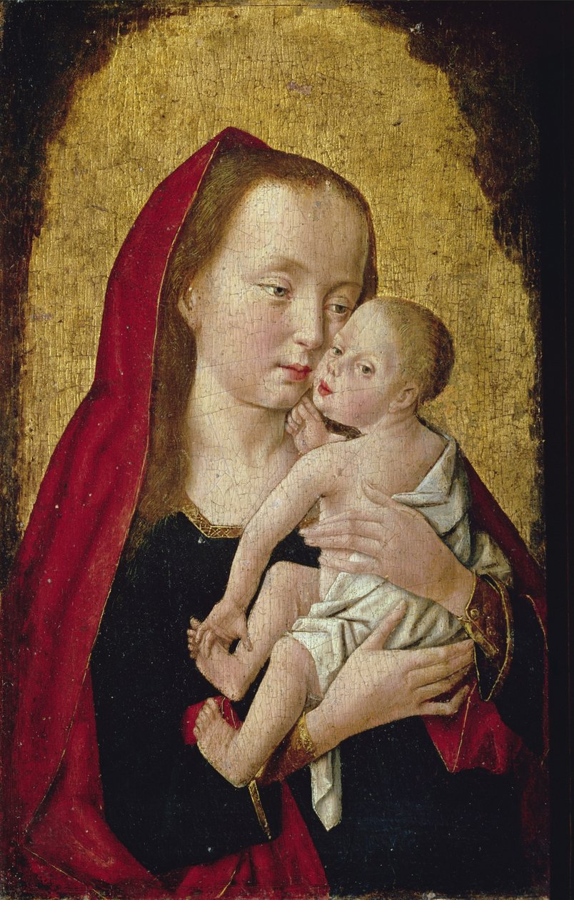 Madonna en kind door Master of St. Giles