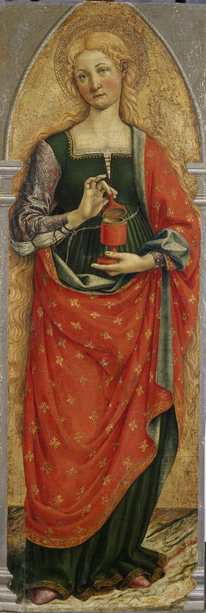 St. Maria Magdalena, ca.1480 door Master of the Gardner Annunciation Master of the Gardner Annunciation