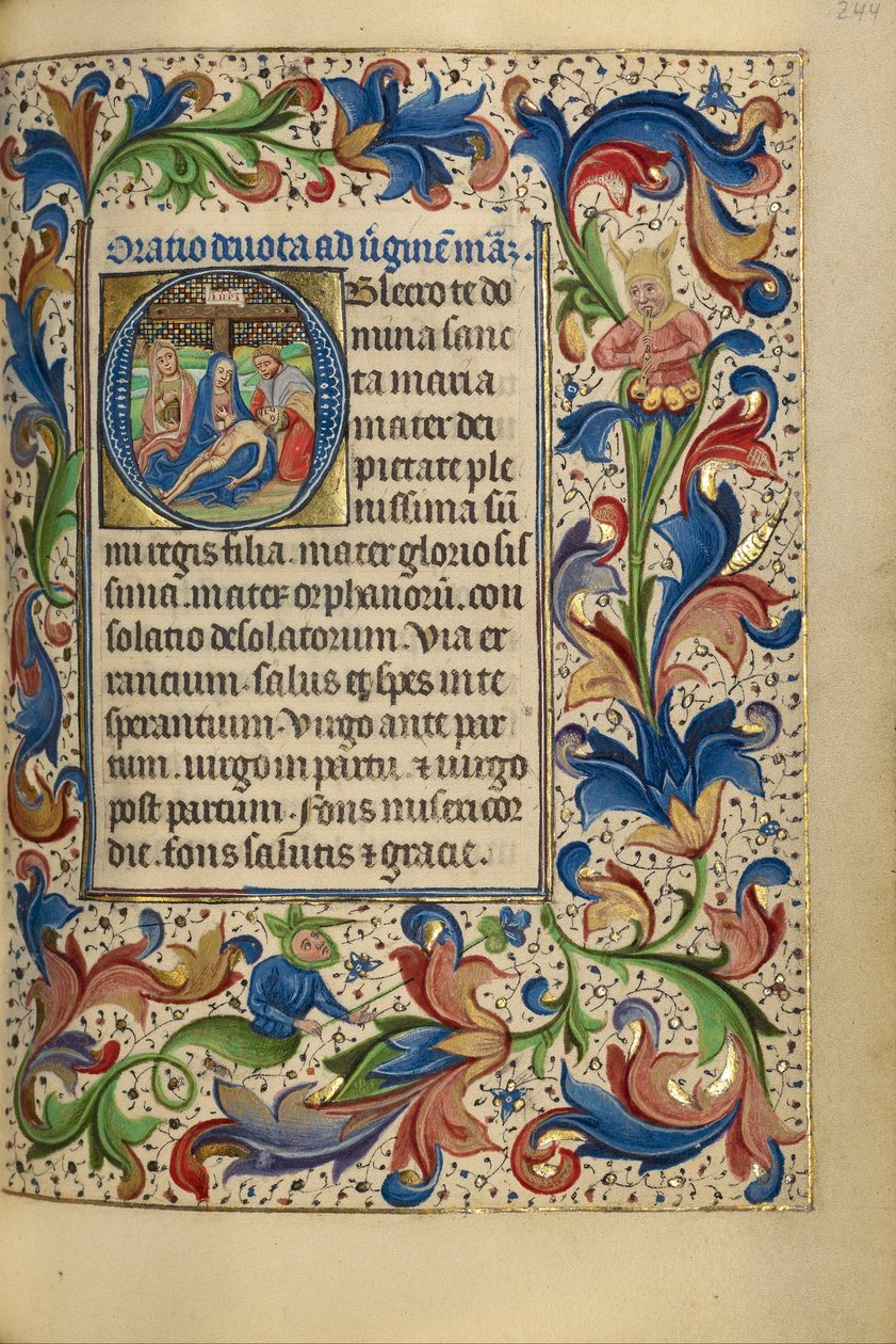 De Pietà door Master of the Lee Hours