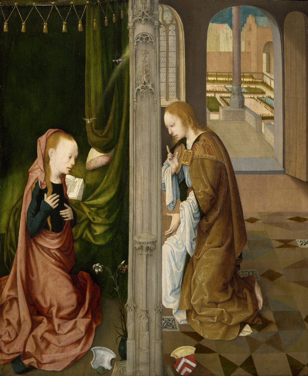 De Aankondiging door Master of the Virgo Inter Virgines