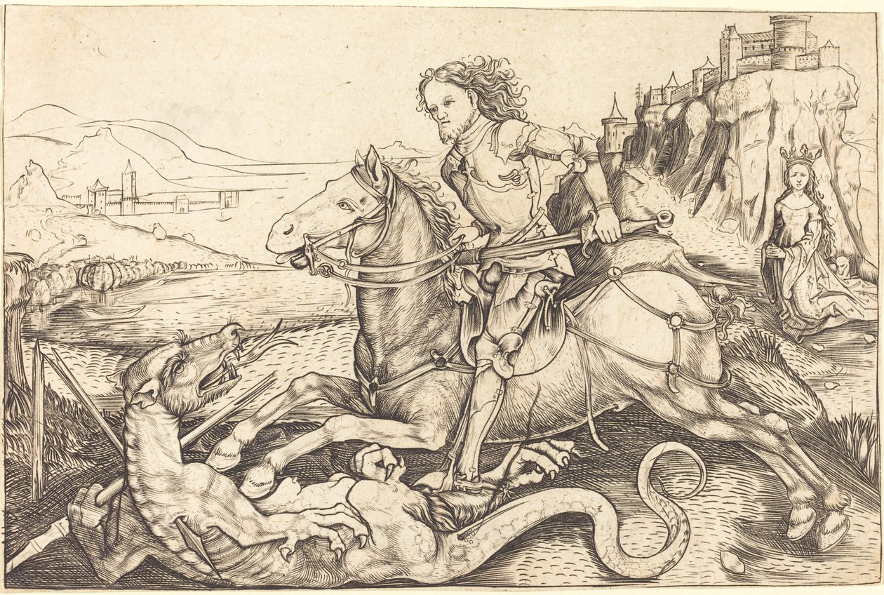 Sint Joris en de draak door Master AG