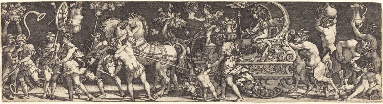 De triomf van Bacchus door Master IB