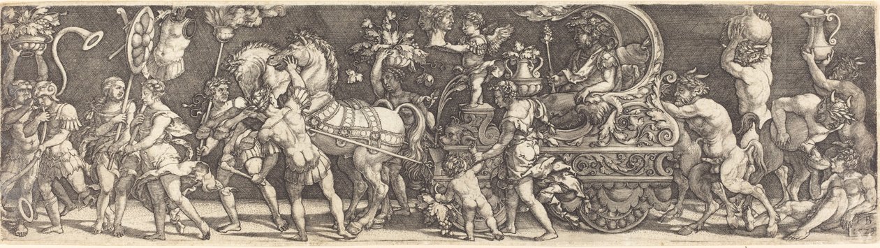De triomf van Bacchus door Master IB