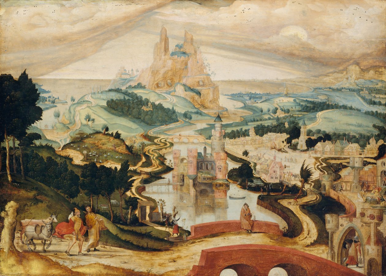 De Aankomst in Bethlehem, ca. 1540 door Master LC