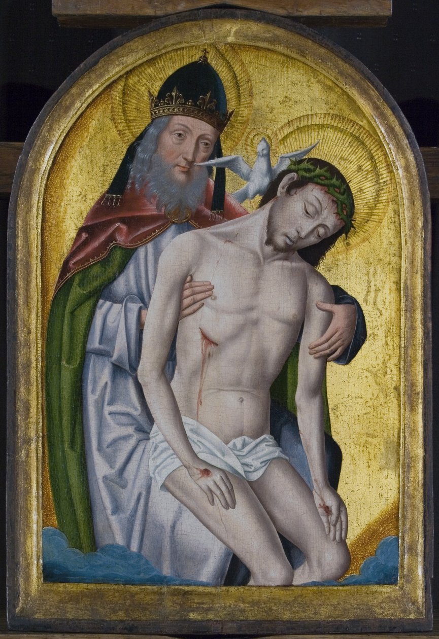 De Heilige Drie-eenheid door Master of Flémalle
