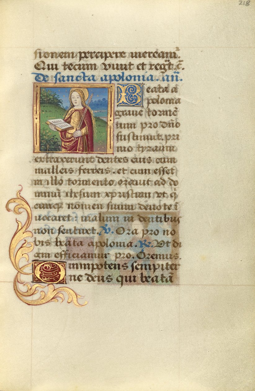 Sint Apollonia door Master of Jacques de Besançon