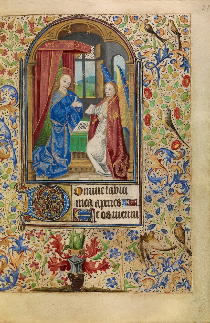 De Aankondiging door Master of Jacques of Luxembourg