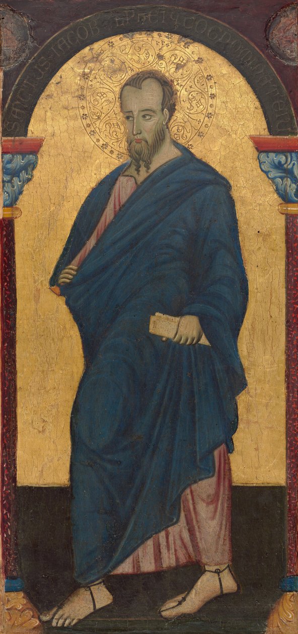 Sint Jacobus Minor door Master of Saint Francis