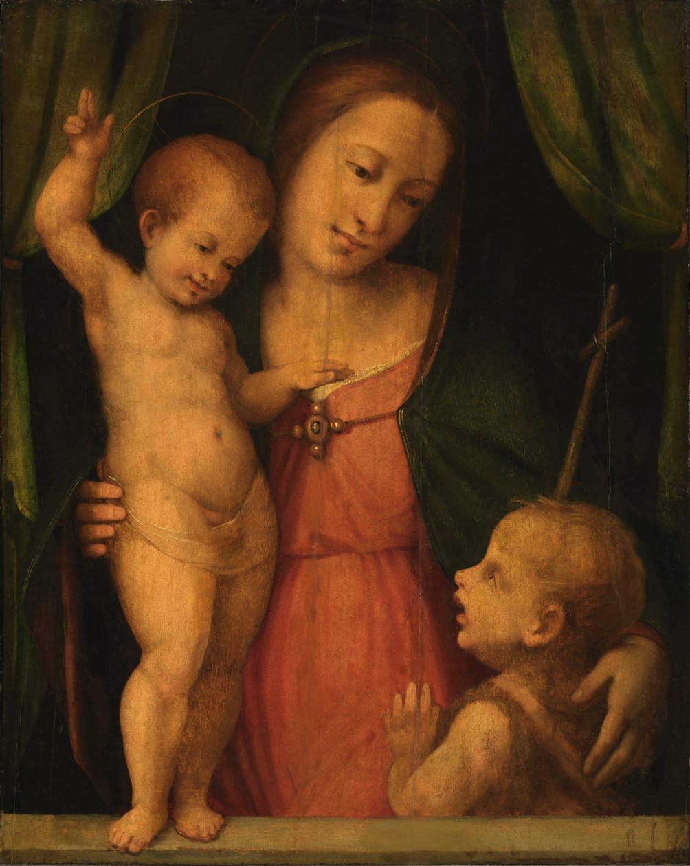 Madonna door Master of Serumido