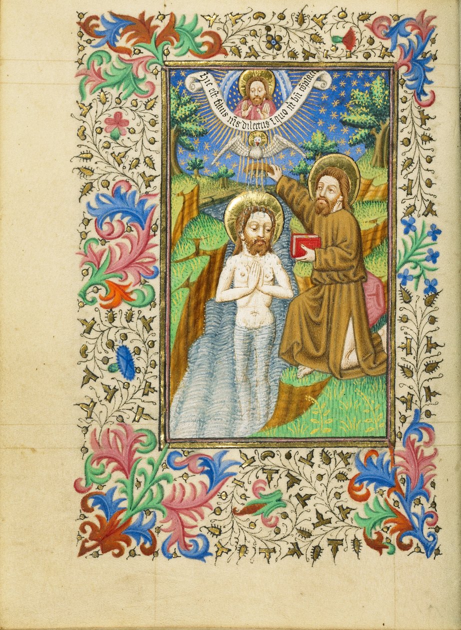 De doop van Christus door Master of Sir John Fastolf