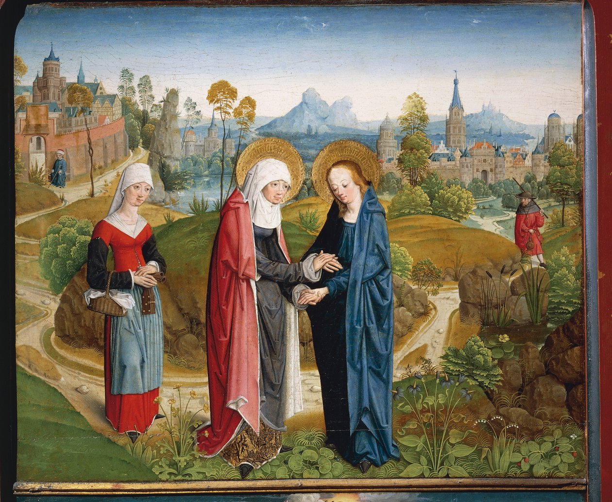 De Visitatie door Master of the Aachen Altar