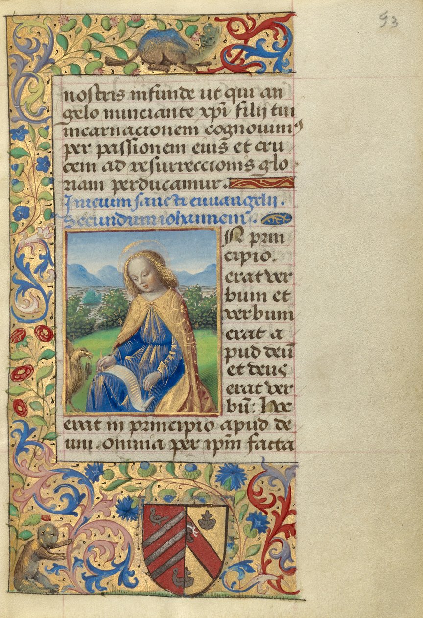 Johannes op Patmos door Master of the Chronique scandaleuse