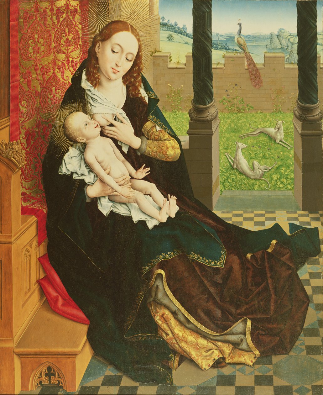 Onbekend Beeld door Master of the Embroidered Foliage