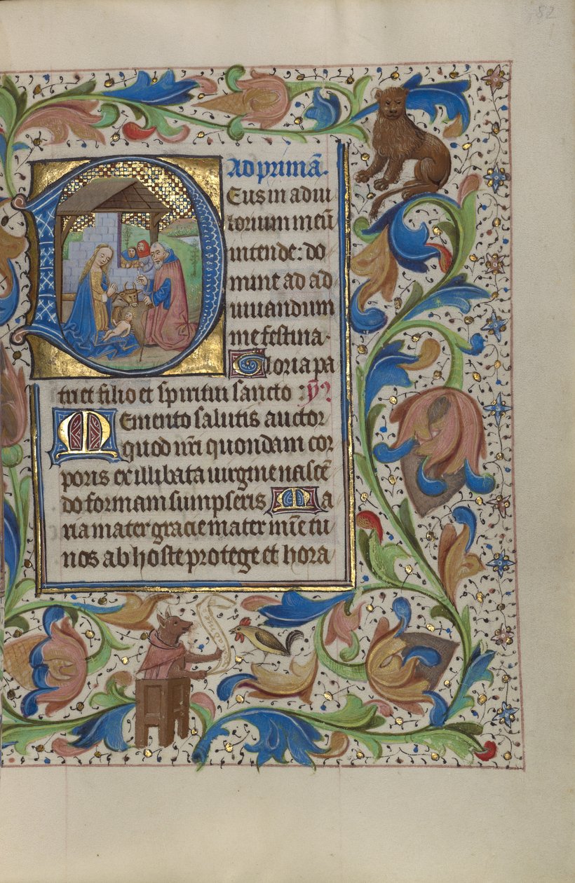 Beginletter D: De Geboorte door Master of the Lee Hours