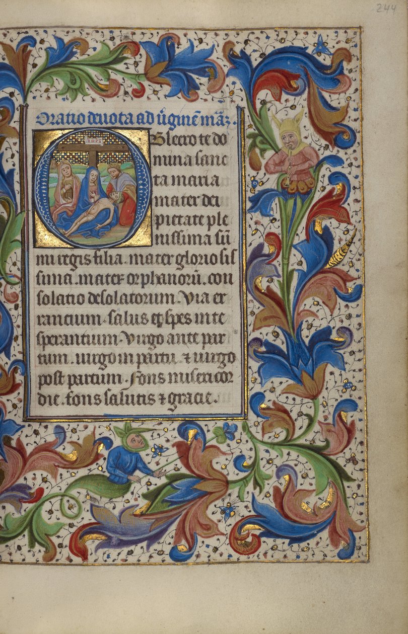 Begin O: De Pietà door Master of the Lee Hours