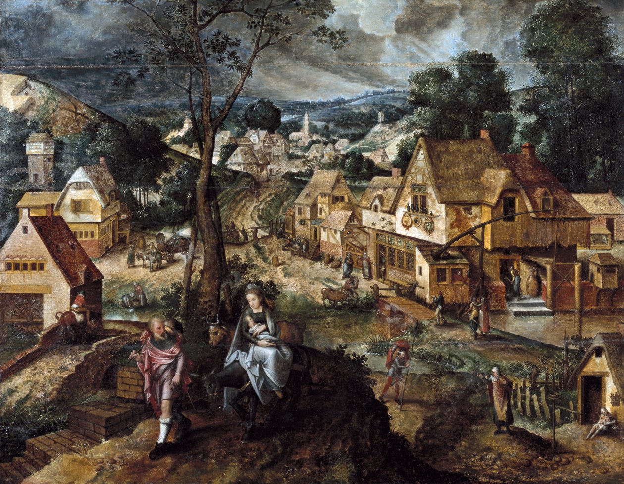 Vlucht naar Egypte door Master of the Prodigal Son