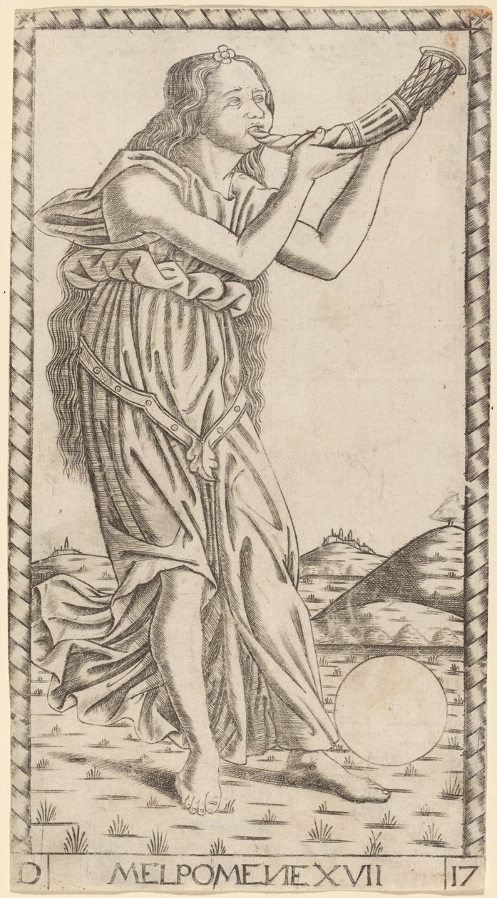 Melpomene door Master of the S Series Tarocchi