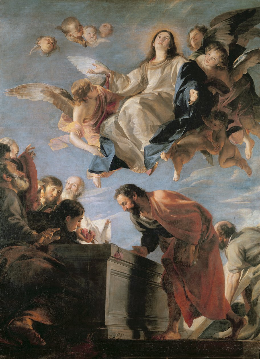 De Hemelvaart van de Maagd, 1673 door Mateo Cerezo