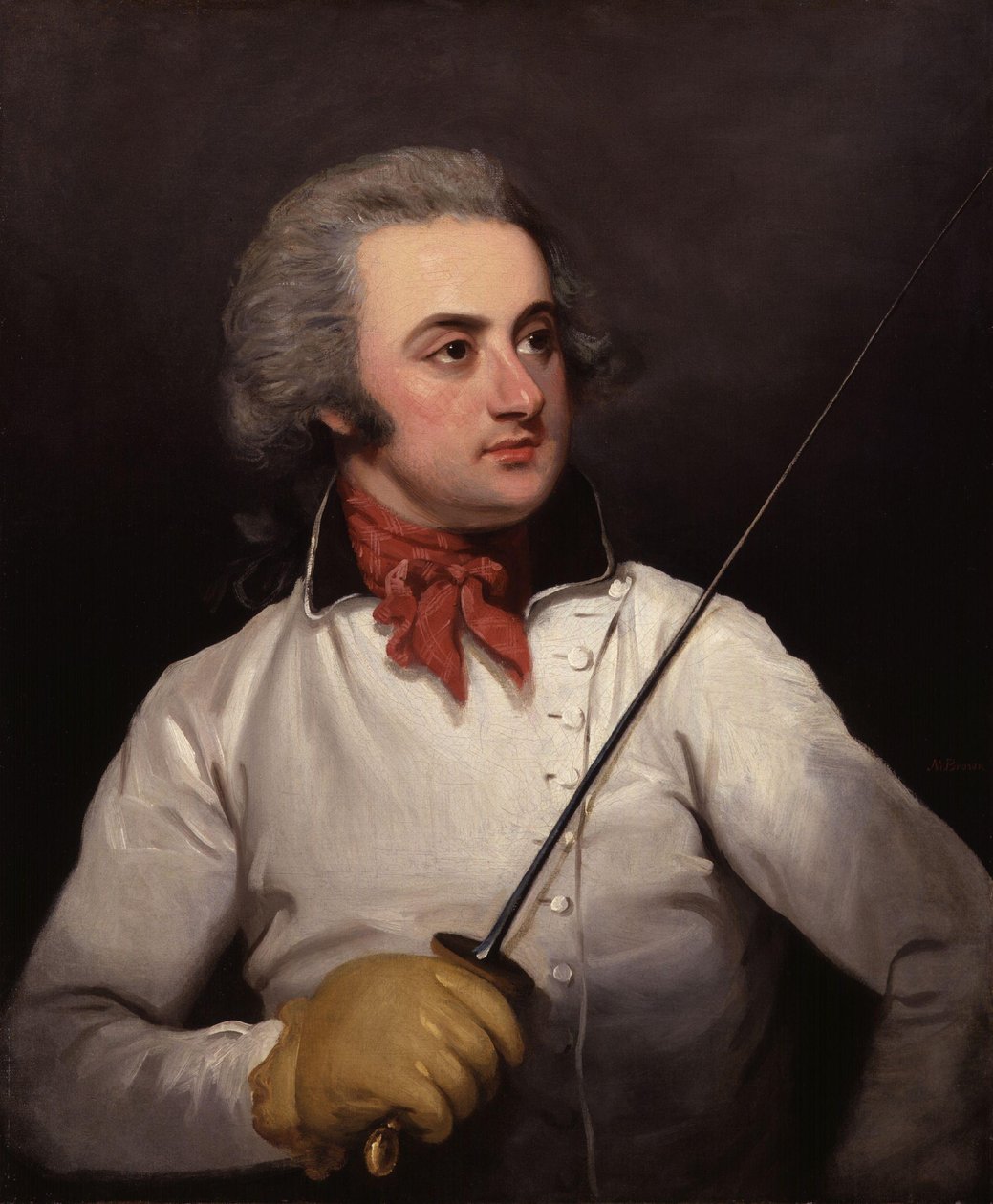 Henry Angelo door Mather Brown