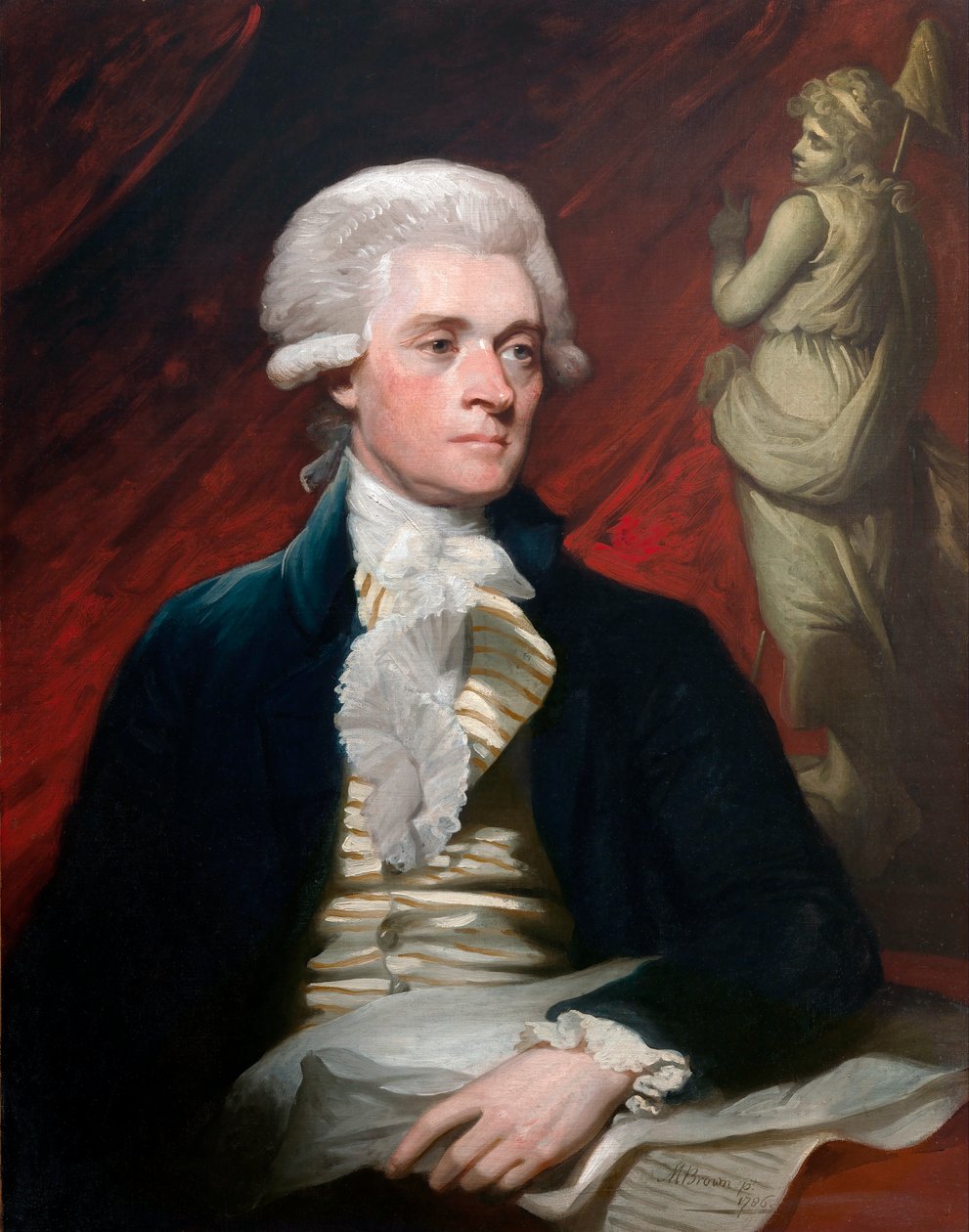 Portret van Thomas Jefferson door Mather Brown