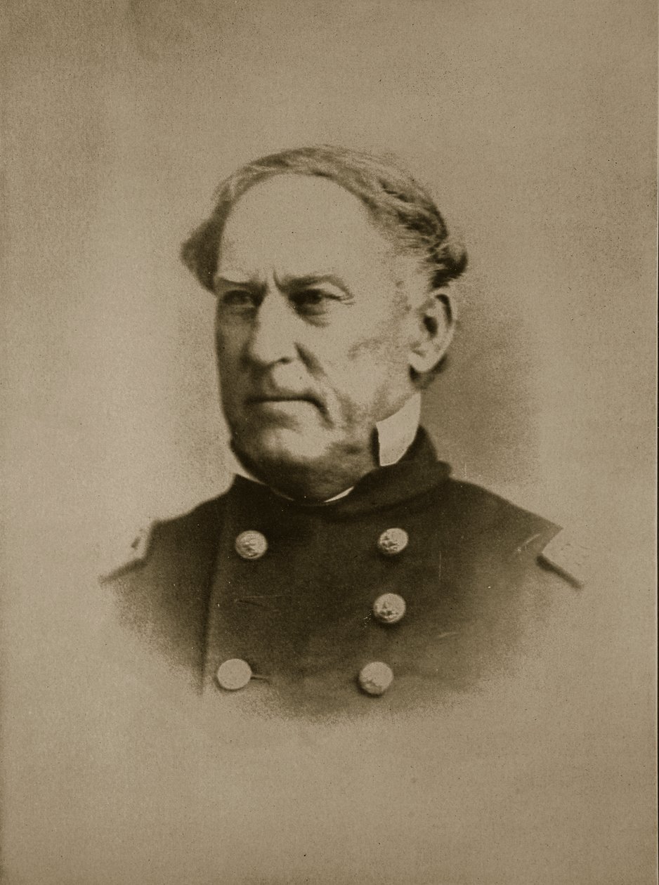 Admiraal David G. Farragut, 1861-65 door Mathew B. Brady