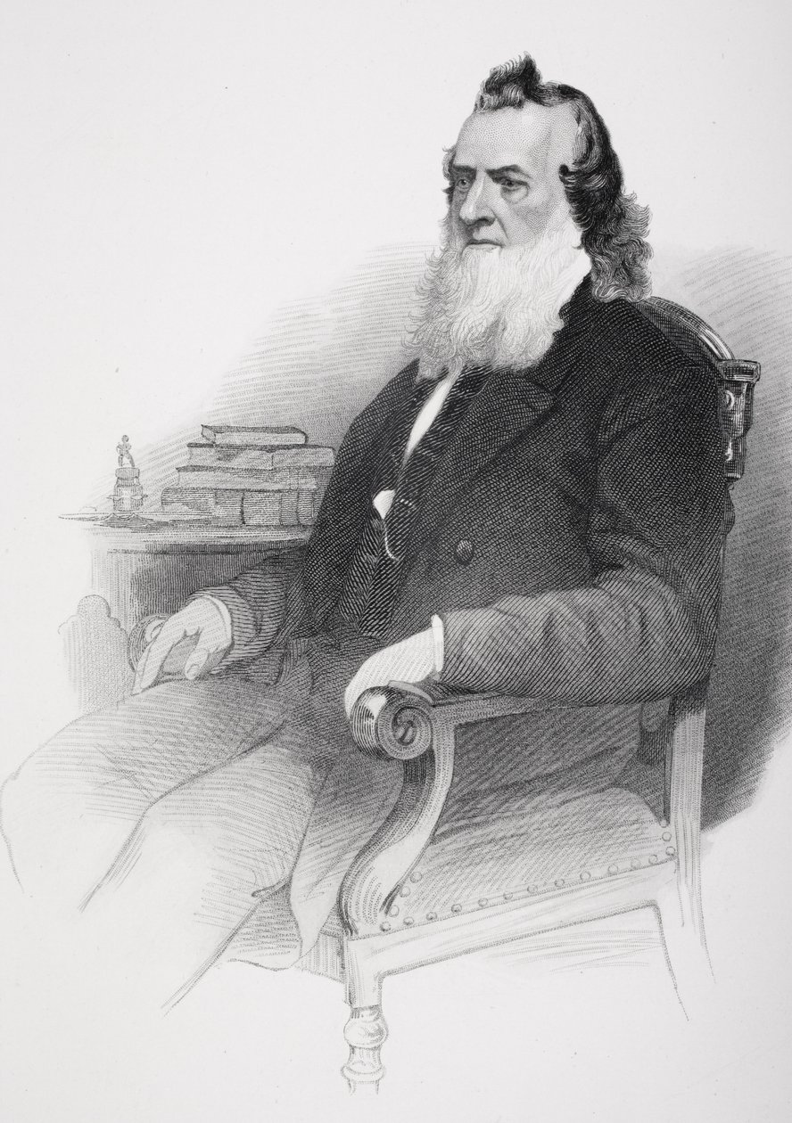 Portret van Gideon Welles (1802-78) door Mathew B. Brady