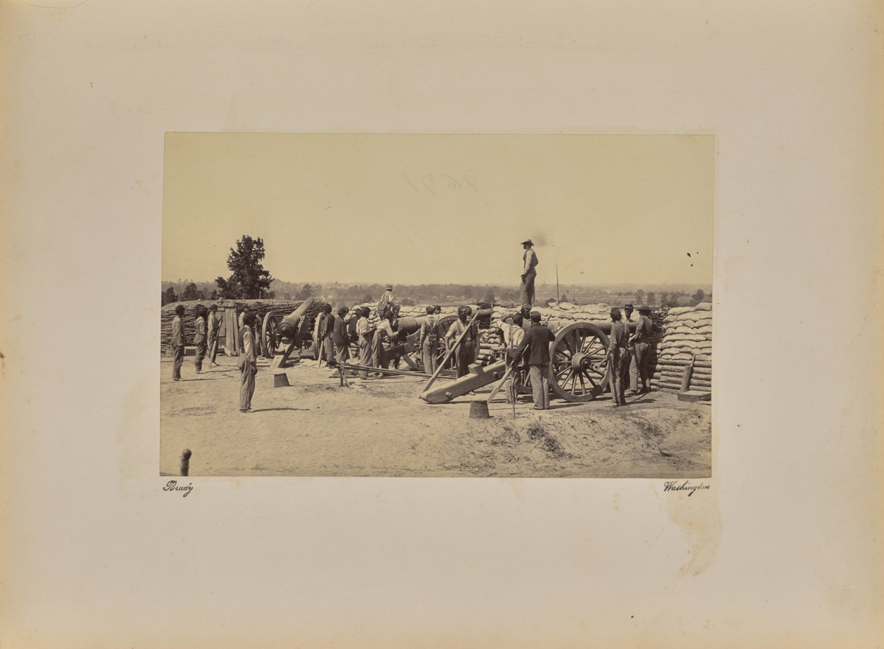 Kapitein [illeg.] Batterij door Mathew B. Brady
