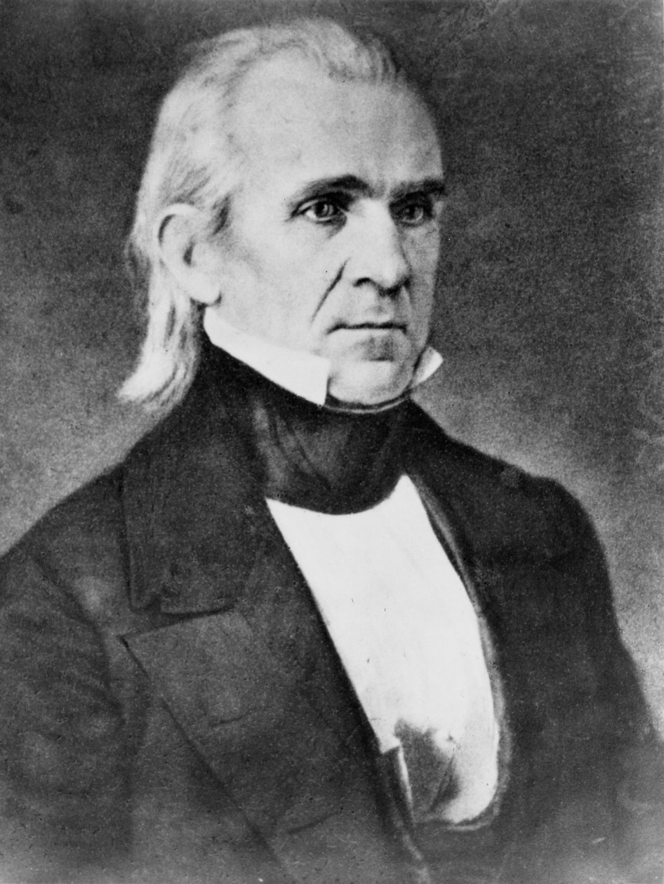 James Polk door Mathew B. Brady