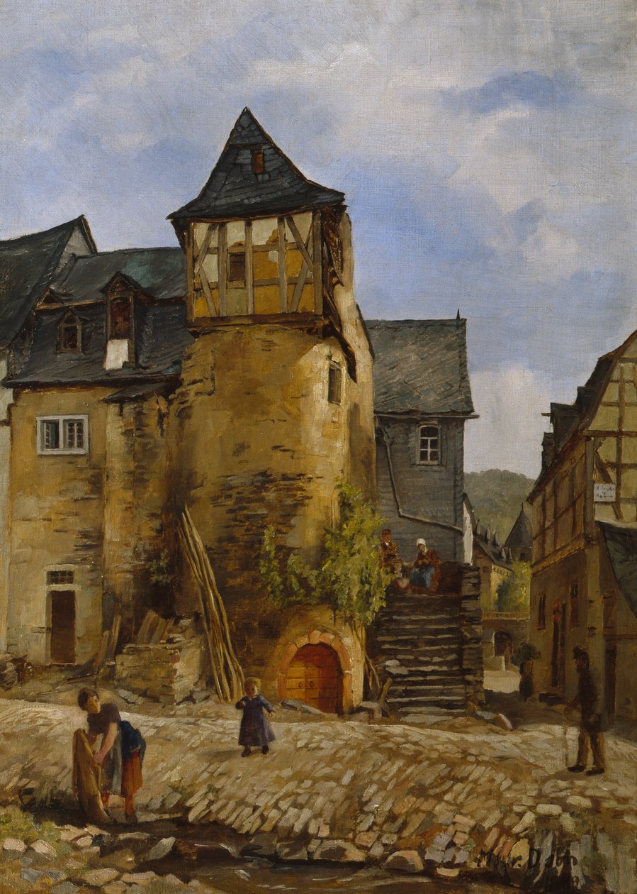 Dorpsstraat door Mathilde Dietrichson
