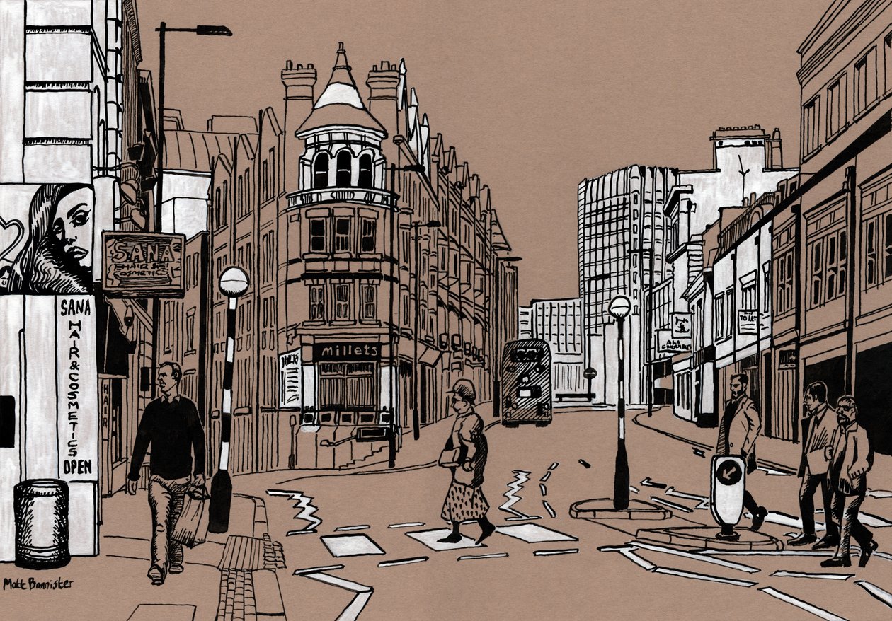 Croydon High Street, 2016 door Matt Bannister
