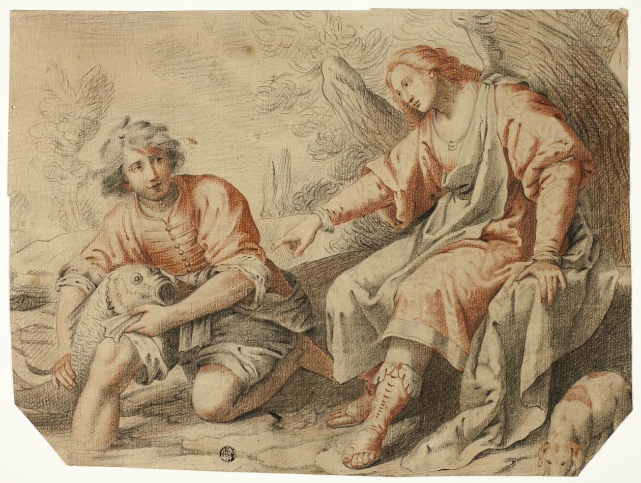 Tobias en de engel door Matteo Rosselli