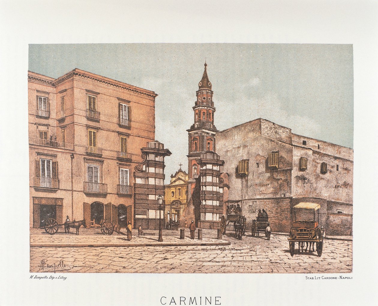 Italië, Napels, Santa Maria del Carmine door Matteo Zampella
