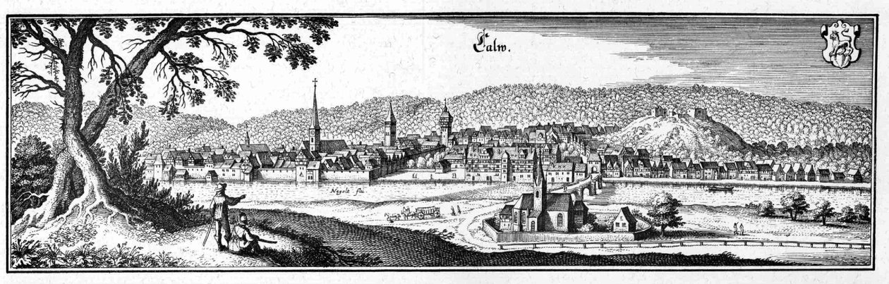 Calw.jpg - fragment uit Topographia Sueviae (Schwaben) door Matthaus Merian