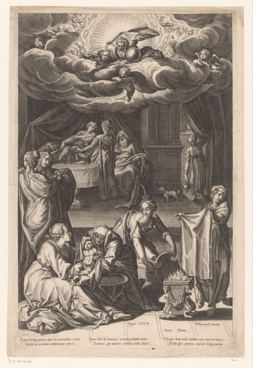 Geboorte van de Maagd door Matthaus Greuter