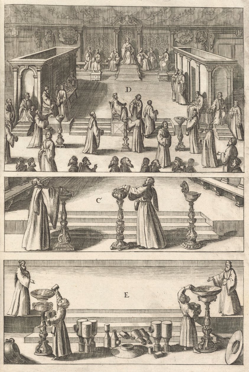 Plaat uit "Topographia Italiae", 1688 door Matthaus Merian