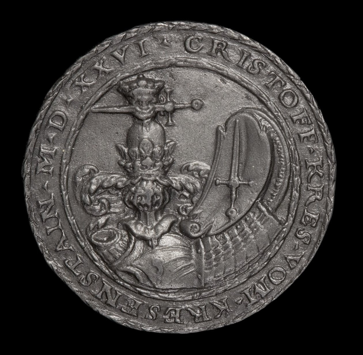 Wapenschild (achterkant) door Matthes Gebel