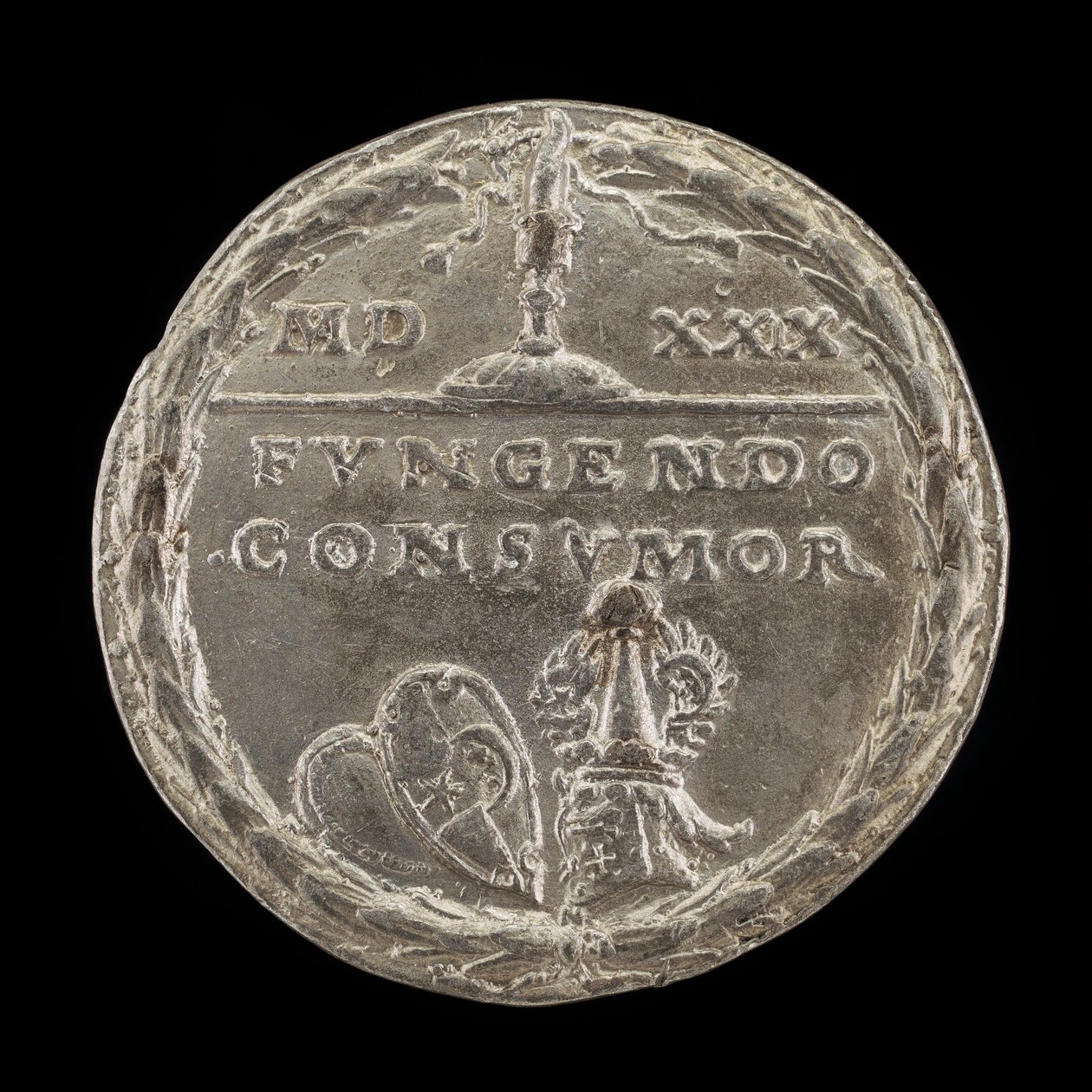 Schilden en Helmen [achterkant], 1529 door Matthes Gebel