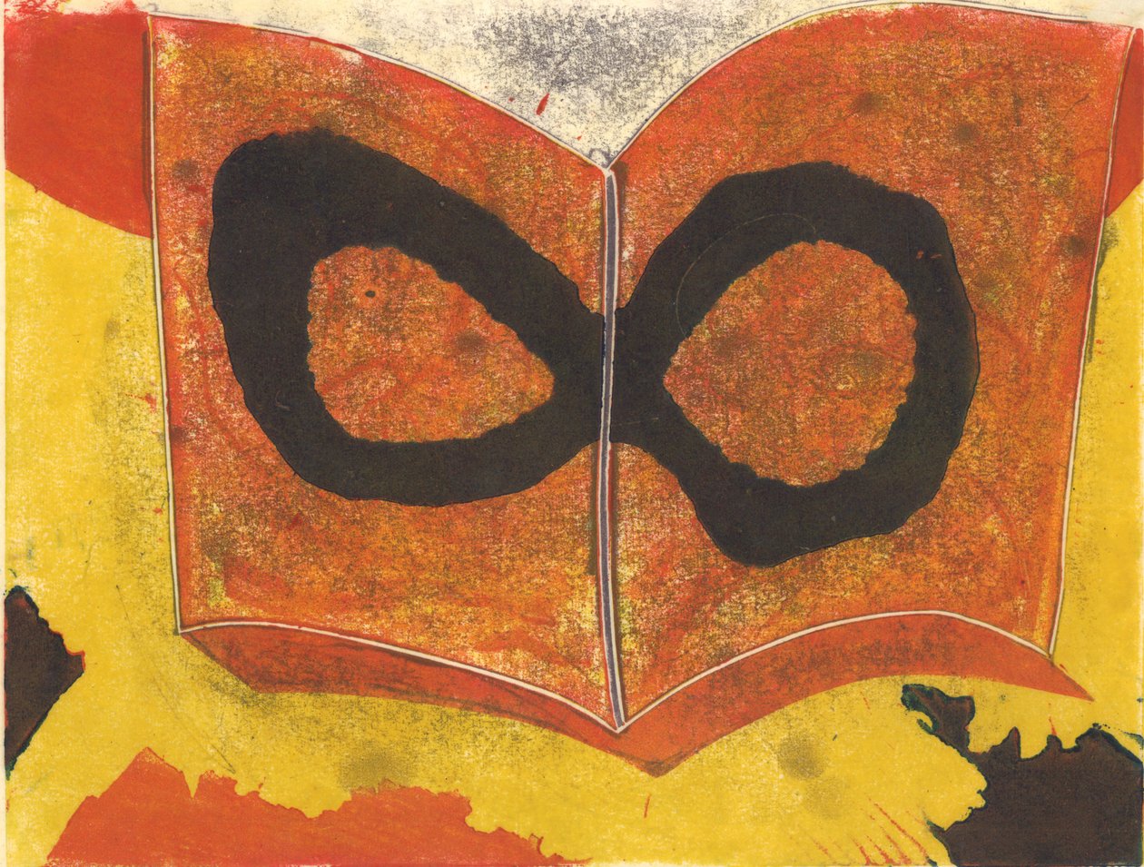 Buch, 2013 (linoleumsnede) door Matthew Hilton