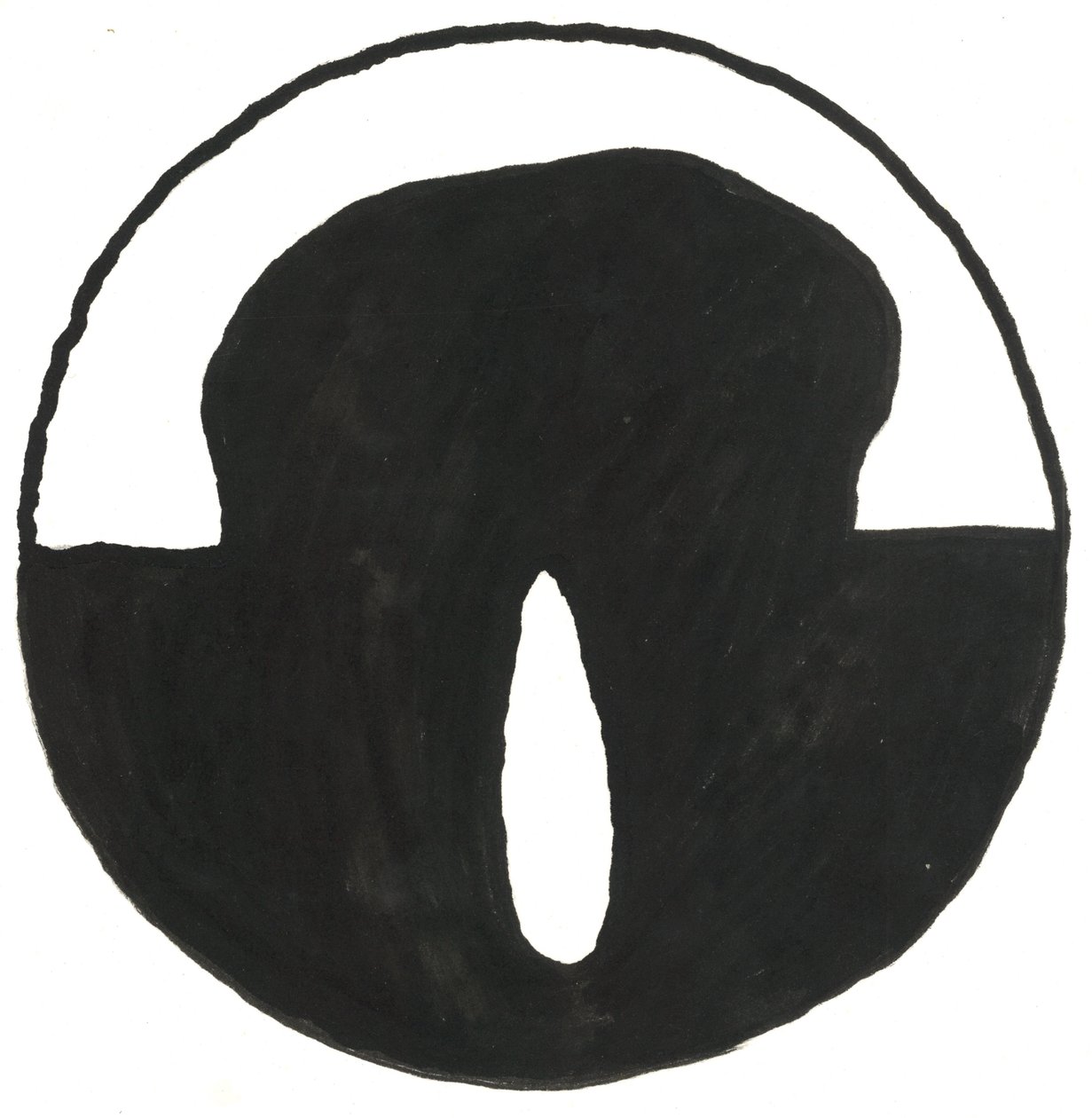 Du Serie Glyphes 7, 2017 (oostindische inkt) door Matthew Hilton