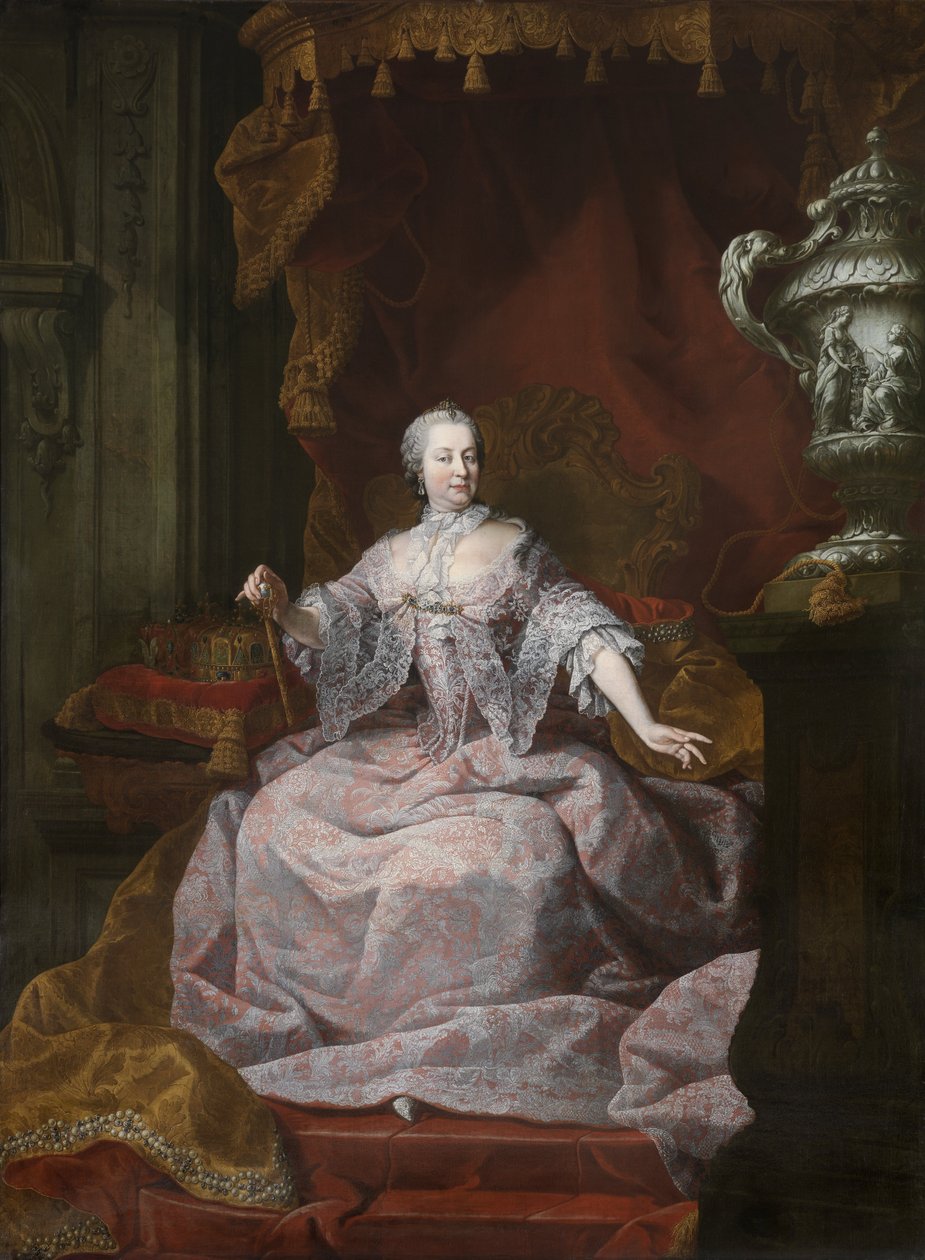 Portret van keizerin Maria-Theresia door Matthias de Visch  