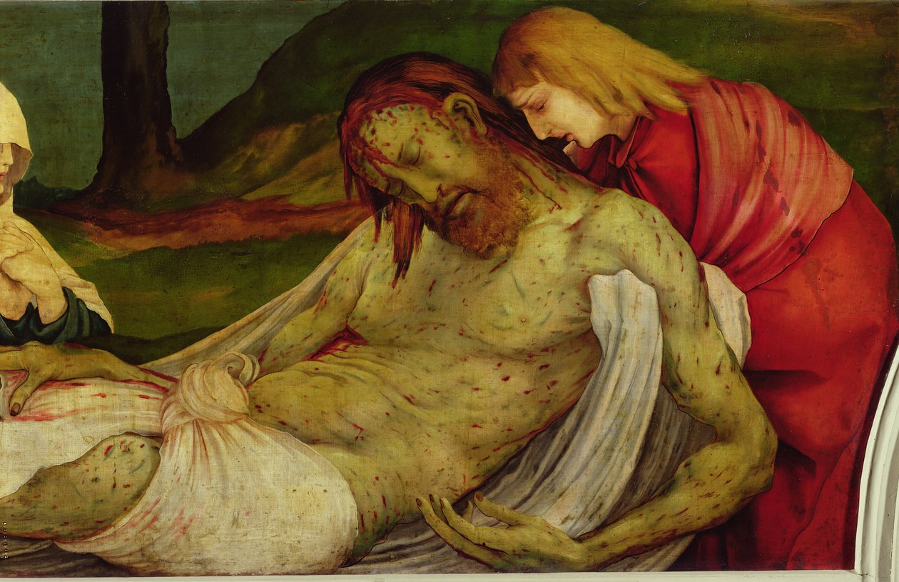 De Graflegging van het Isenheim Altaarstuk, c.1512-16 door Matthias Grünewald
