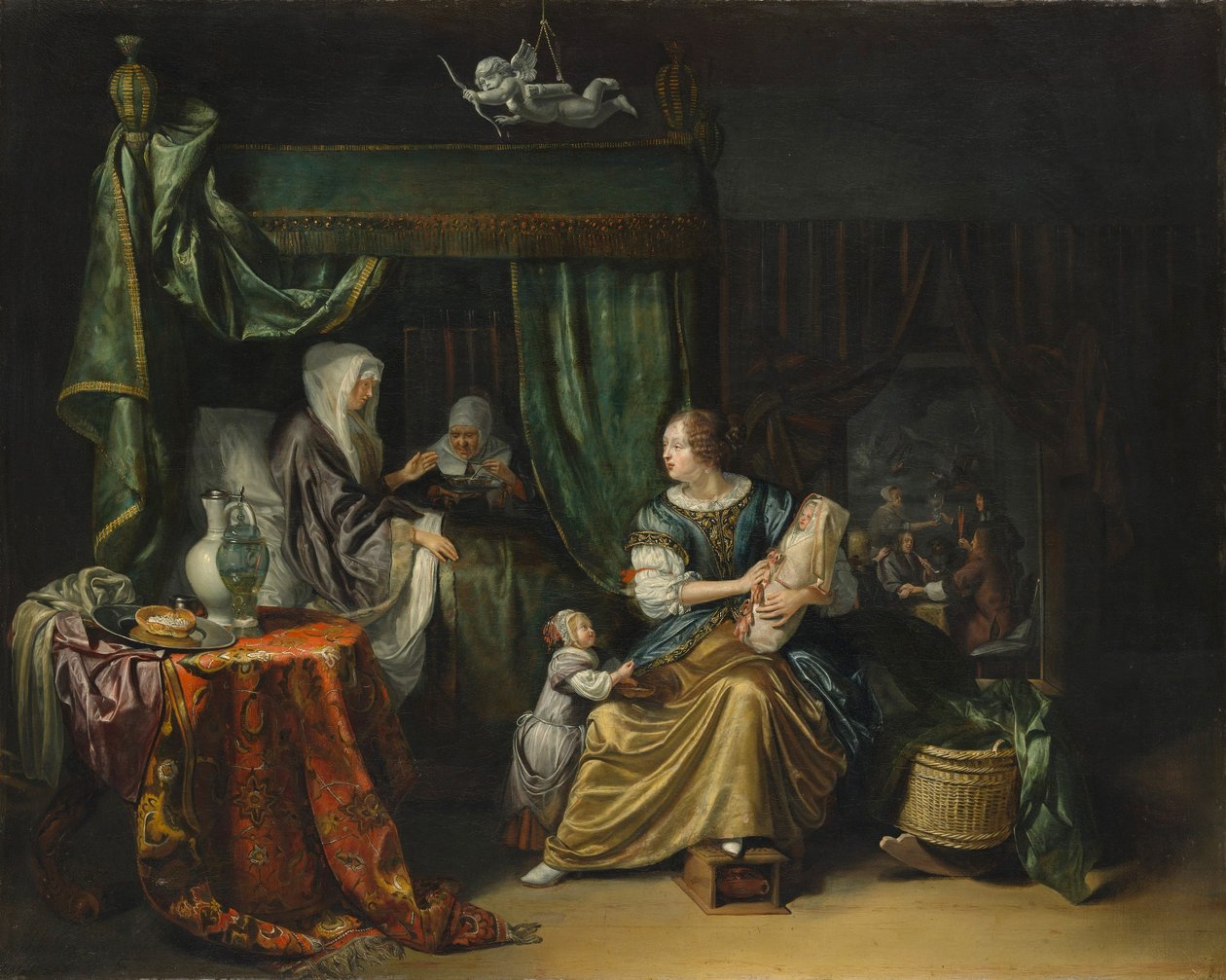 De Pasgeboren Baby door Matthys Naiveu