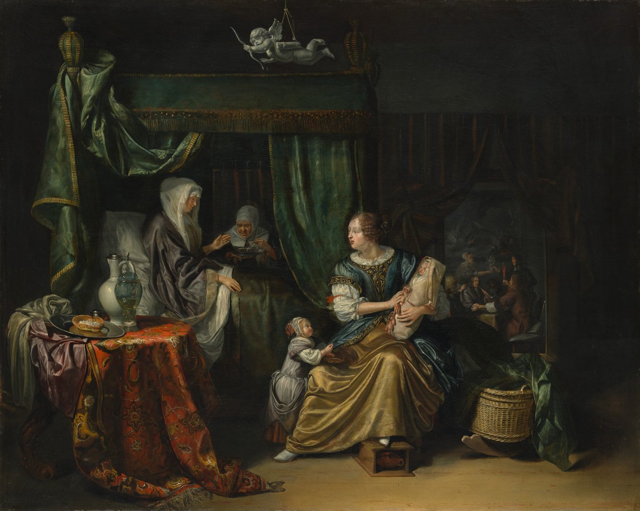 De pasgeboren baby door Matthys Naiveu
