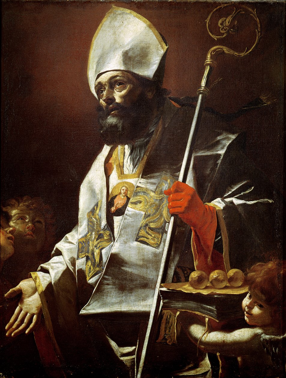 Sint Nicolaas van Bari (ca. 346) door Mattia Preti