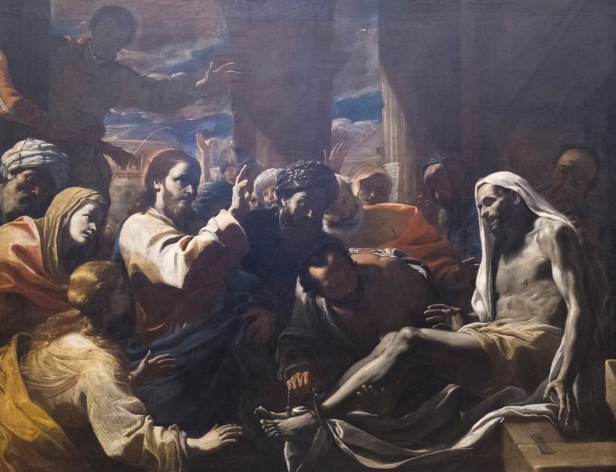 De opstanding van Lazarus door Mattia (1613 99) Preti